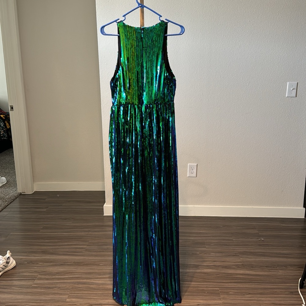 Sequin Mermaid blue/green dress - Picture 12 of 13